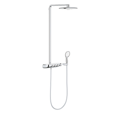 Душевая система Grohe Rainshower SmartControl 360 DUO с термостатическим смесителем, белая луна