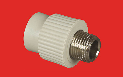 Муфта полипропиленовая FV-Plast 20х3/4 НР, 215021