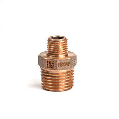 Ниппель редукционный РЕХАУ бронзовый AURLINE, R1/2 x R1/4, RX+ (18732421001)