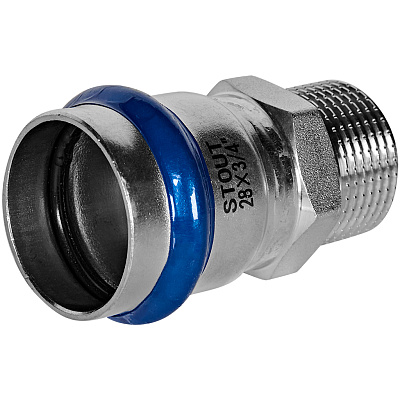 Переходник Stout из нержавеющей стали 28х3/4 ВПр-НР (SSS-2021-002834)