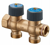 Коллектор Oventrop Multidis R с регулировычными вентилями 3/4x3/4, 2 отвода