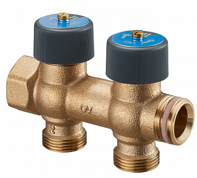 Коллектор Oventrop Multidis R с регулировычными вентилями 3/4x3/4, 2 отвода Коллектор Oventrop Multidis R с регулировычными вентилями 3/4x3/4, 2 отвода