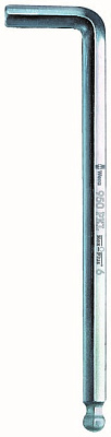 Г-образный ключ WERA 950 PKL с шаром, 12 x 248 мм Г-образный ключ WERA 950 PKL с шаром, 12 x 248 мм