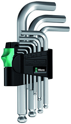 Набор Г-образных ключей WERA 950/7 PKL Hex-Plus Magnet 1 хром, с шаром, магнит, 7 пр., 1.5/2/2.5/3/4/5/6 мм Набор Г-образных ключей WERA 950/7 PKL Hex-Plus Magnet 1 хром, с шаром, магнит, 7 пр., 1.5/2/2.5/3/4/5/6 мм