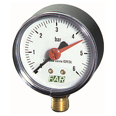 Манометр FAR 1/4 (радиальное соединение) , 0-4 бар, - 20-80 C, O 63 мм