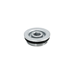 Заглушка UNI-FITT Н 1 с прокладкой O-RING, никелированная (609N4001)