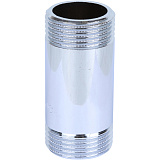 Удлинитель Stout 1/2x125мм из латуни, хромированный, резьба наружная