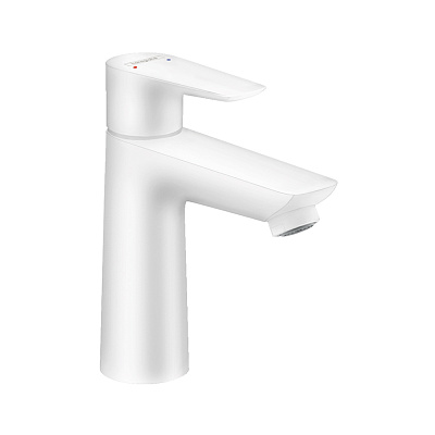 Смеситель для раковины Hansgrohe Talis E 110 без донного клапана, матовый белый