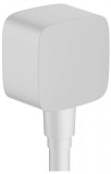 Подключение душевого шланга Hansgrohe Fixfit 26457700, матовый белый