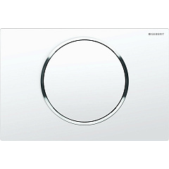 Кнопка смыва Geberit Sigma 10 одинарный смыв, белый/хром 115.758.KJ.5
