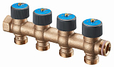 Коллектор Oventrop Multidis R с регулировычными вентилями 3/4x3/4, 4 отвода