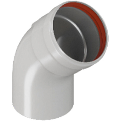 Отвод Rommer D 80 угол 45гр. M/F (мама/папа)
