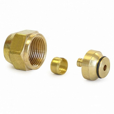 Адаптер резьбовой для трубы PEX-a Uponor FLEX-X ЗАЖИМНОЙ АДАПТЕР ИЗ ПОКРЫТОЙ ЛАТУНИ PE-X 16X1,8/2,0-3/4 ВР ЕВРОКОНУС