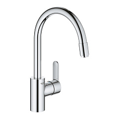 Смеситель для кухни Grohe Eurostyle Cosmopolitan, высокий излив c выдвижным аэратором, хром
