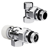 Набор термостатический Royal Thermo для радиатора, Design осевой, М30х1,5, 1/2, хром