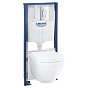 Система инсталляции Grohe Solido с подвесным унитазом Euro Ceramic, 5 в 1 в сборе