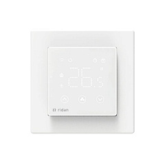 Комнатный термостат Ридан сенсорный RSmart-SW с Wi-Fi подключением 230V, встраиваемый, белый (088L1141R)