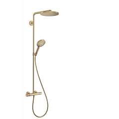 Душевая система Hansgrohe Raindance Select Showerpipe S 240 PowderRain, бронза