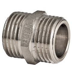 Ниппель VALTEC 1 1/4 наружная резьба, никелированная латунь