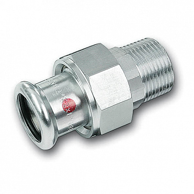Сгон Sanha 24333G, ВПр-НР с плоским уплотнением, углеродистая сталь, 22x3/4