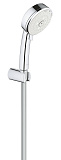 Душевой набор Grohe Tempesta Cosmopolitan Cosmopolitan 100 III (круглый ручной душ, настенный держатель, шланг 1500 мм), хром 27588002
