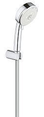 Душевой набор Grohe Tempesta Cosmopolitan Cosmopolitan 100 III (круглый ручной душ, настенный держатель, шланг 1500 мм), хром 27588002