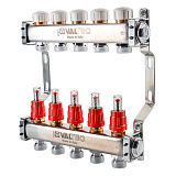 Блок коллекторный VALTEC с расход. 1х5 вых Евроконус 3/4