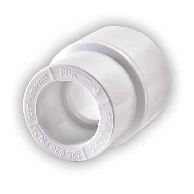 Муфта из полипропилена РВК переходная D40-20