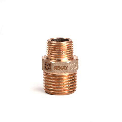 Ниппель редукционный РЕХАУ бронзовый AURLINE, R1/2 x R3/8, RX+ (18732431001) Ниппель редукционный РЕХАУ бронзовый AURLINE, R1/2 x R3/8, RX+ (18732431001)
