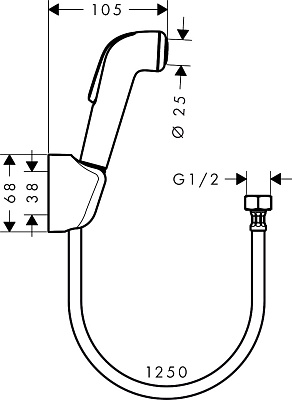 Гигиенический душ Hansgrohe 32127000
