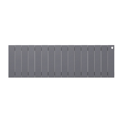 Биметаллический секционный радиатор отопления Royal Thermo PianoForte Silver Satin 300 / 16 секций
