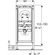 Инсталляция Geberit Duofix для писсуара, 112–130 см, универсальная, для наружного смывного клапана (111.686.00.2)