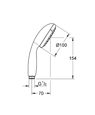 Душевая лейка Grohe New Tempesta 27852001