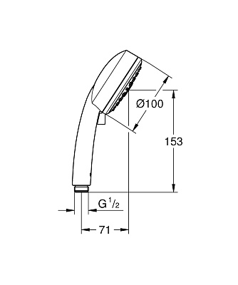 Душевая лейка Grohe New Tempesta Cosmopolitan 27572002