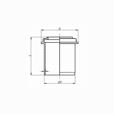 Редукция короткая для внутренней канализации Ostendorf HTRK 110/90