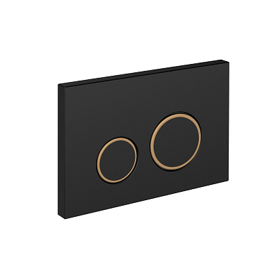 Кнопка смыва Cersanit TWINS для LINK PRO/VECTOR/LINK/HI-TEC пластик черный матовый с рамкой