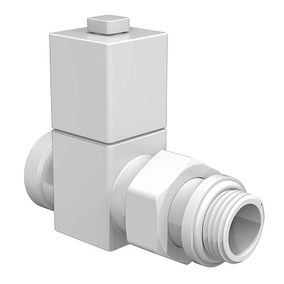Набор ручной регулировки Royal Thermo Design CUBE, прямой, белый