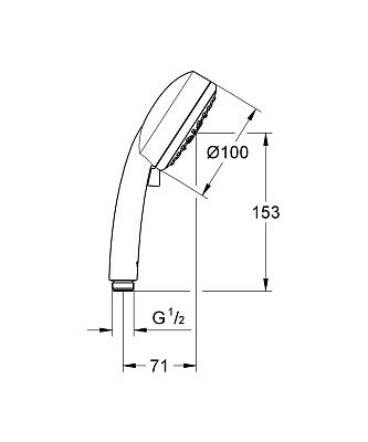 Душевая лейка Grohe New Tempesta Cosmopolitan 27573002
