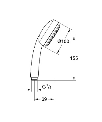 Душевая лейка Grohe New Tempesta Cosmopolitan 26082002