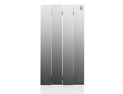 Биметаллический секционный радиатор отопления Royal Thermo PianoForte Satin Silver 500 / 1 секция