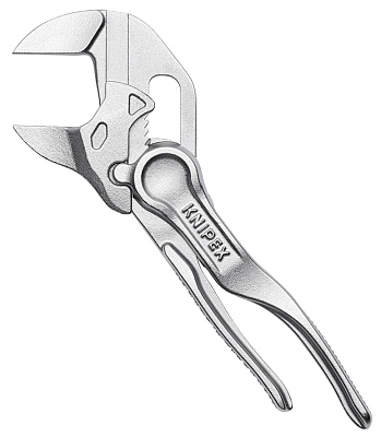 Переставные клещи KNIPEX XS гаечный ключ, 21 мм (3/4 ), L-100 мм, серые