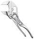 Переставные клещи KNIPEX XS гаечный ключ, 21 мм (3/4 ), L-100 мм, серые