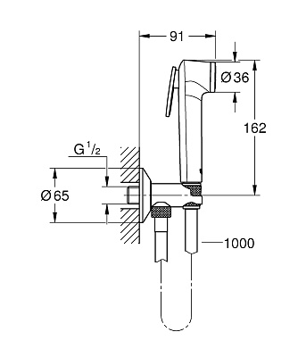 Гигиенический душ Grohe Tempesta-F Trigger Spray 30 26358000