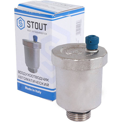 Автоматический воздухоотводчик Stout вертикальный выпуск 1/2 (SVS-1011-000015)