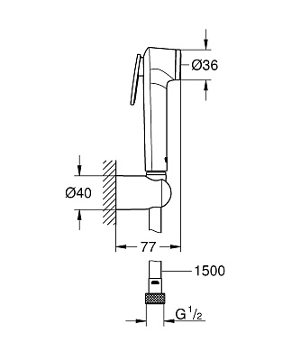 Гигиенический душ Grohe Tempesta-F Trigger Spray 30 26353000