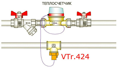 Переходник для подключения датчика температуры VALTEC M10 х 1 внутренняя-наружная резьба, никелированная латунь