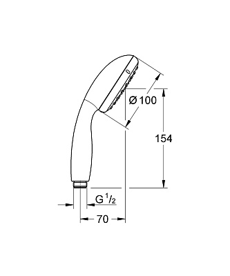 Душевая лейка Grohe New Tempesta 27597001