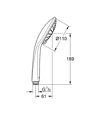 Душевая лейка Grohe Euphoria 110 Duo 27220000