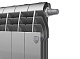 Биметаллический секционный радиатор отопления Royal Thermo Biliner 350 / Silver Satin / 6 секций нижнее правое подключение