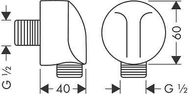 Подключение душевого шланга Hansgrohe Fixfit 27454000